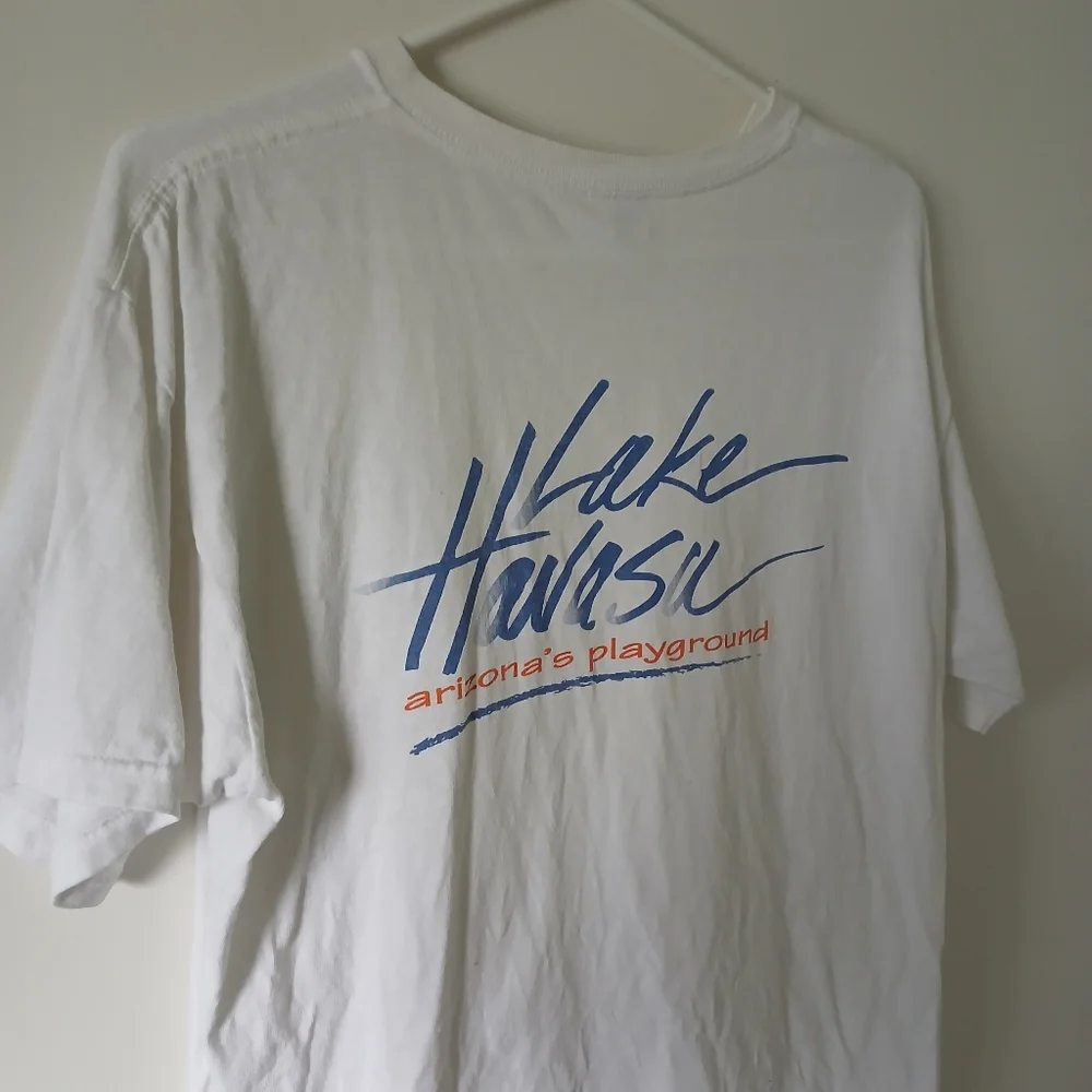 Vintage Y2K Lake Hansen Arizons Playground White T-shirt - Picture 2 of 5